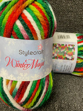 stylecraft winter magic xl super chunky metallic wool yarn festive christmas tree 3810 fabric shack malmesbury