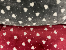 supersoft hearts and dots fleece stack photo fabric shack malmesbury
