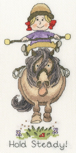 thelwell cross stitch kit fabric shack mamlesbury hold steady 1  