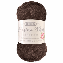 tilda doll dolls hair yarn wool fabric shack malmesbury TD140055 dark brown