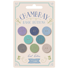 Tilda Button Pack Chambray 16mm Various Colours