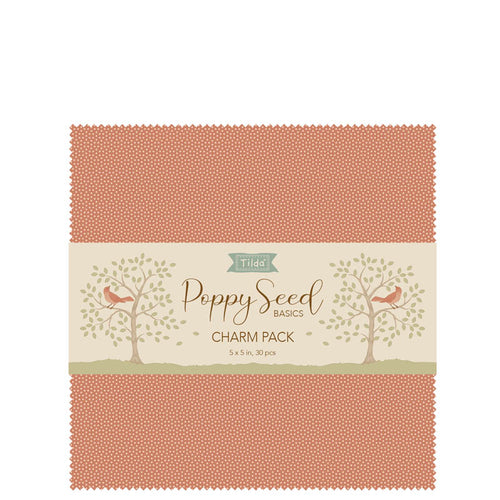 tilda charm pack poppy seed cotton fabric shack malmesbury TD300271