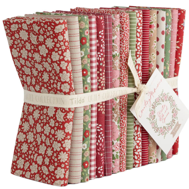 tilda cotton fat quarter pack permanent creating memories winter fabric shack malmesbury TD300209