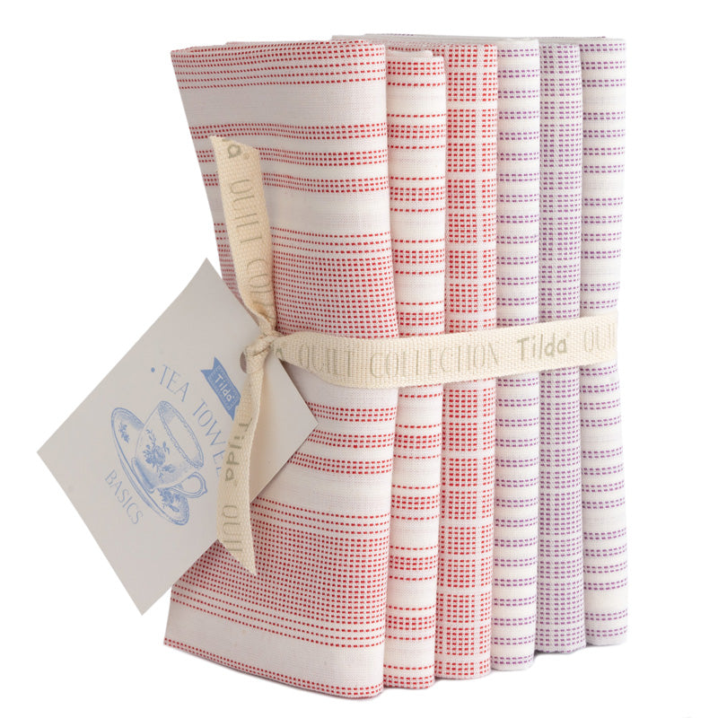 tilda cotton fat quarter pack permanent woven tea towel red plum fabric shack malmesbury