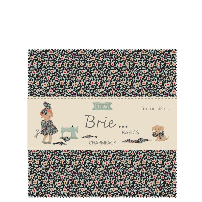 tilda creating memories charm pack brie basics pre-cut fabric shack malmesbury TD300273