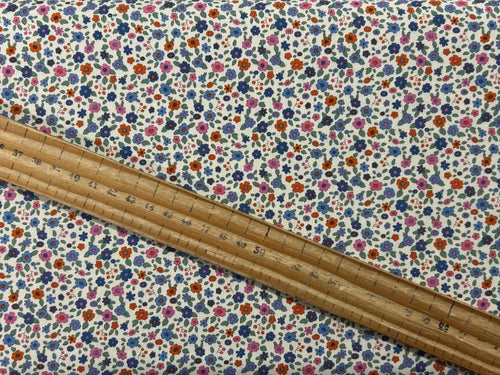 tilda creating memories evie flora flower blue cotton fabric shack malmesbury