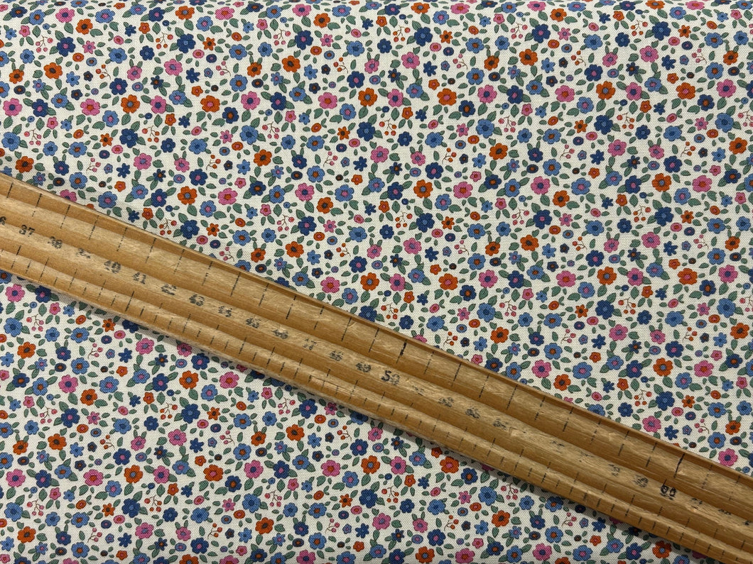 tilda creating memories evie flora flower blue cotton fabric shack malmesbury