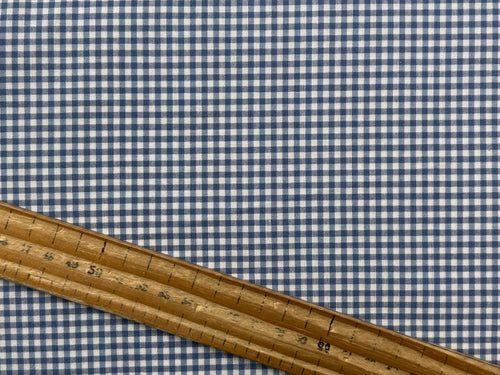 tilda creating memories gingham check plaid blue cotton fabric shack malmesbury