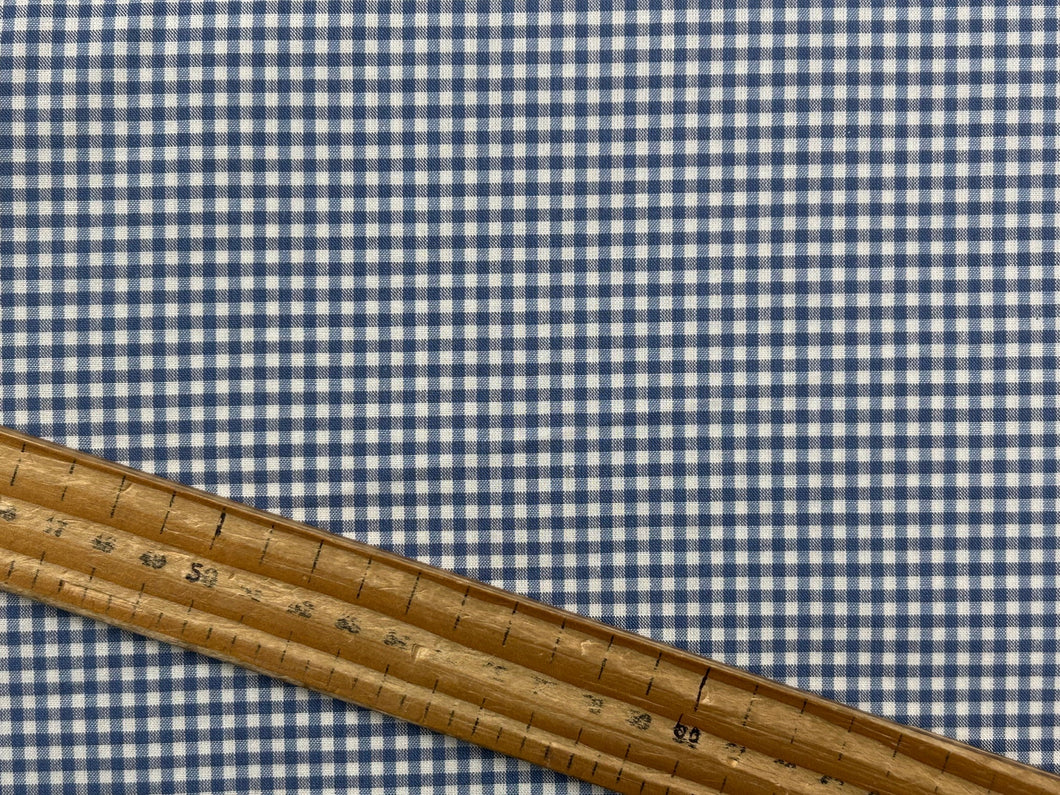 tilda creating memories gingham check plaid blue cotton fabric shack malmesbury