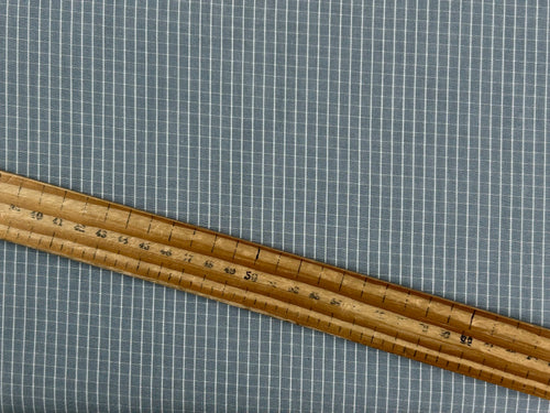 tilda creating memories plaid stone blue grey check cotton fabric shack malmesbury