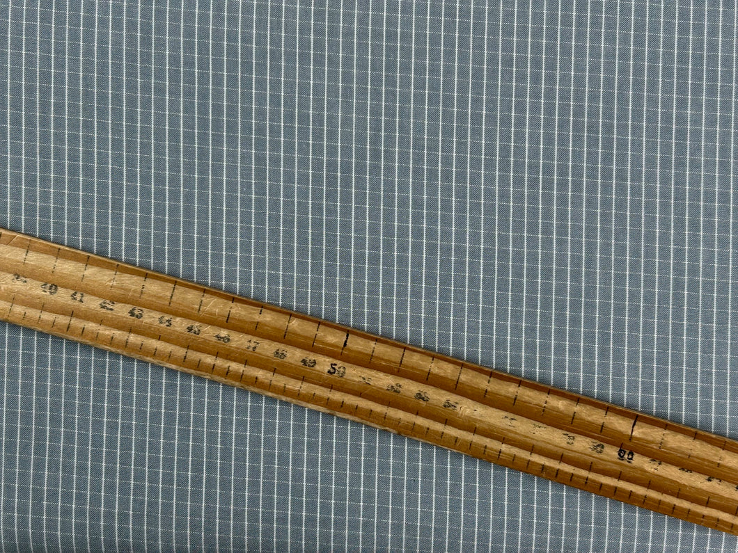 tilda creating memories plaid stone blue grey check cotton fabric shack malmesbury