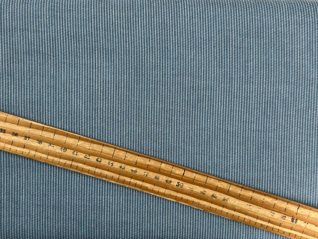 tilda creating memories tiny thin stripe blue check cotton fabric shack malmesbury