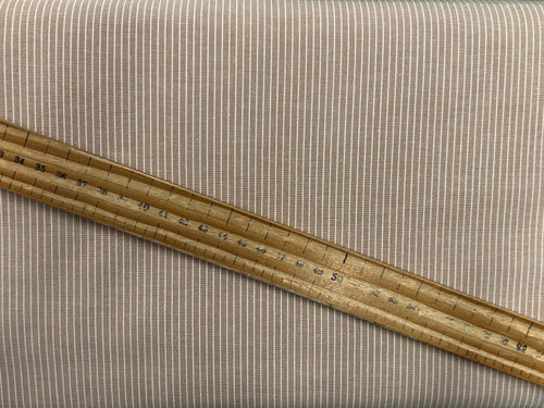 tilda creating memories woven stripe pinstripe brown toffee cotton fabric shack malmesbury