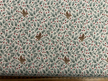 tilda merry little christmas flower floral holly duck egg cream cotton fabric shack malmesbury