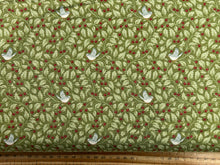 tilda merry little christmas flower floral holly moss green cotton fabric shack malmesbury