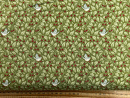 tilda merry little christmas flower floral holly moss green cotton fabric shack malmesbury