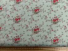 tilda merry little christmas flower floral noel rose mist green cotton fabric shack malmesbury