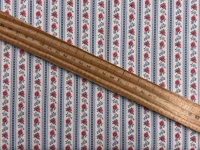 tilda village life agnes blue flower floral cotton fabric shack malmesbury