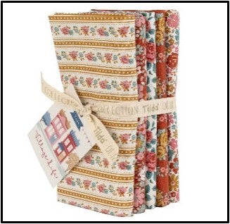tilda village life fat quarter pack ochre flower floral cotton fabric shack malmesbury.jpeg