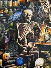 timeless treasures wicked skeleton apothecary halloween gothic horror cotton fabric shack malmesbury 4