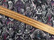 timeless treasures wicked selfie zombies prom night halloween gothic cotton fabric shack malmesbury