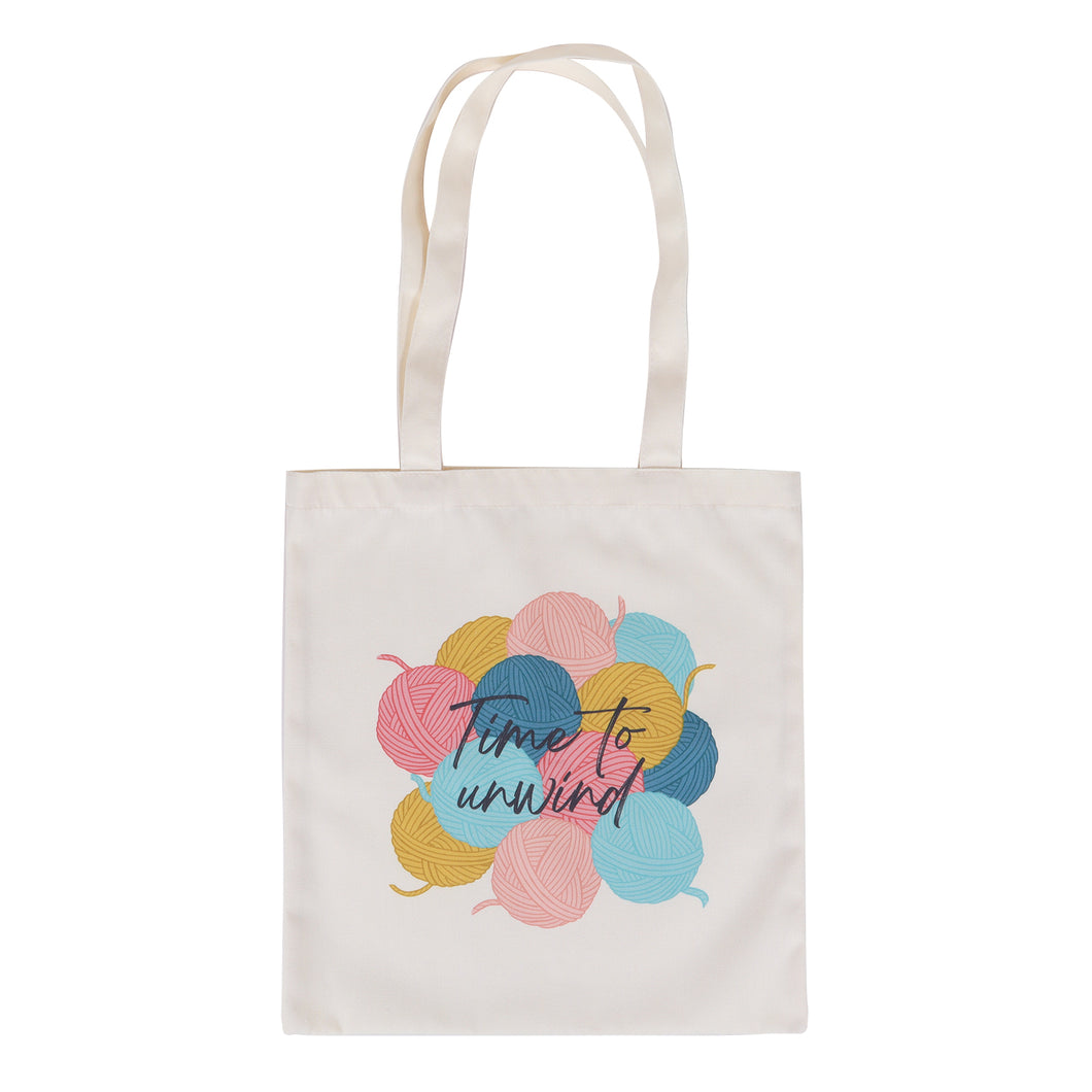 time to unwind tote shopping bag fabric shack malmesbury MR4673_02
