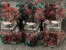 tinsel chunky king cole glittery glitter christmas red green 1783 fabric shack malmesbury wool yarn