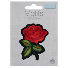 trimits badge motif patch rose iron on sew on decorative rainbow fabric shack malmesbury CFM1_017A