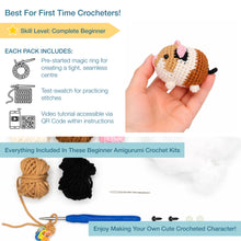 trimits beginners crochet kit amigurumi guinea pig fabric shack malmesbury TCRK020
