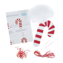 trimits christmas felt decoration sewing kit beaded candy cane fabric shack malmesbury GCK258