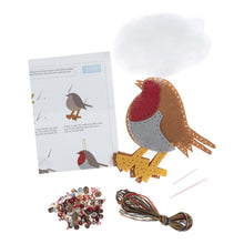 trimits christmas felt decoration sewing kit sequin robin fabric shack malmesbury GCK257