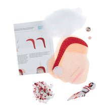 trimits christmas felt decoration sewing kit sequin santa fabric shack malmesbury GCK256
