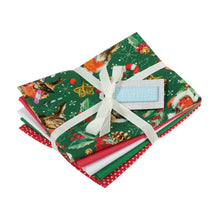 trimits christmas red green robins robin cotton fat quarter pack fabric shack malmesbury GTC186 2
