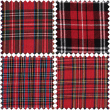 trimits christmas tartan polycotton fat quarter pack fabric shack malmesbury greens GTC143