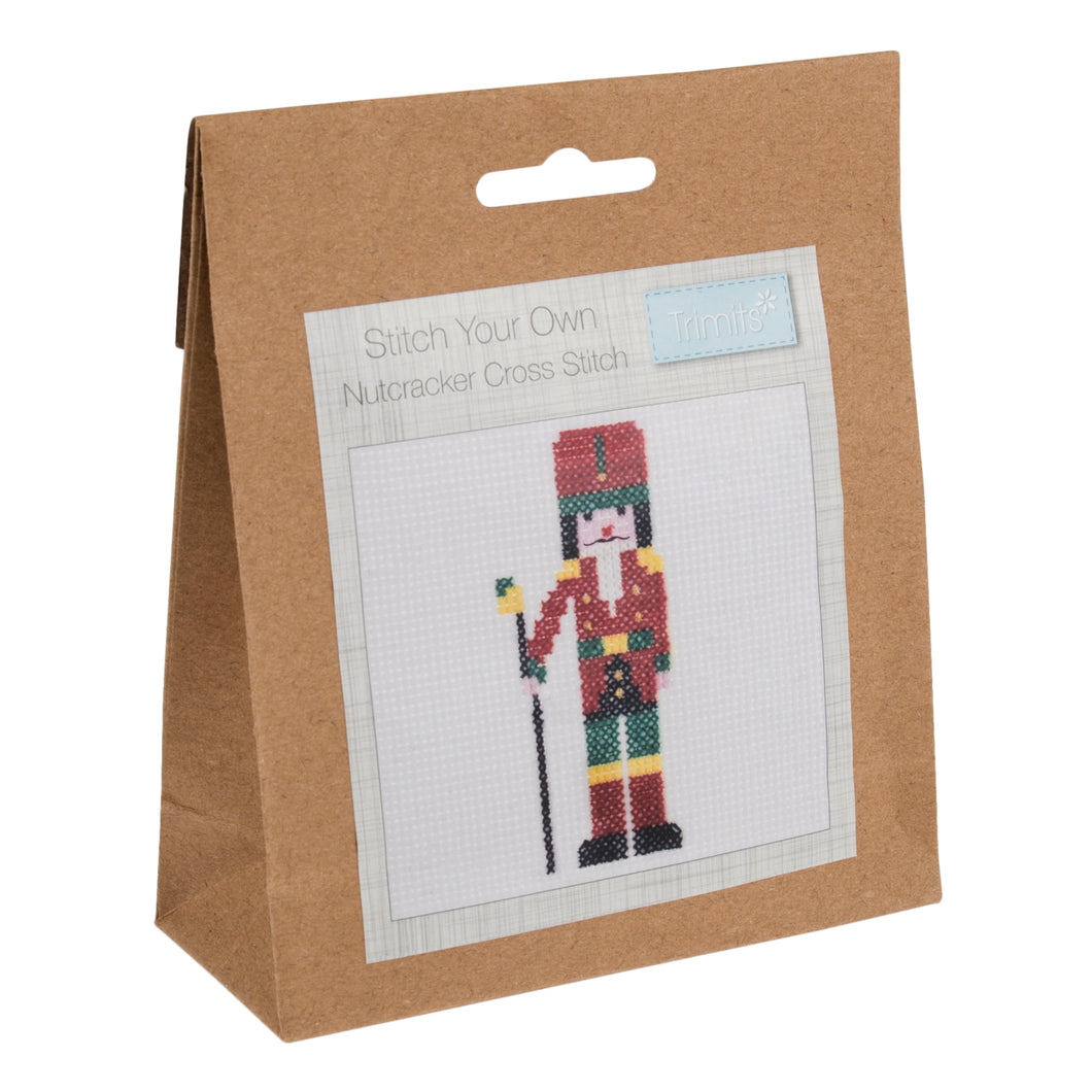 trimits counted cross stitch kit nutcracker fabric shack malmesbury