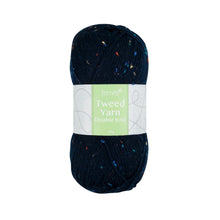 trimits double knit dk tweed nepp wool yarn 100g navy blue fabric shack malmesbury TYTW_370