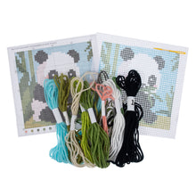 trimits half stitch tapestry panda needlepoint childrens sewing sew kit fabric shack malmesbury TTP0017_001