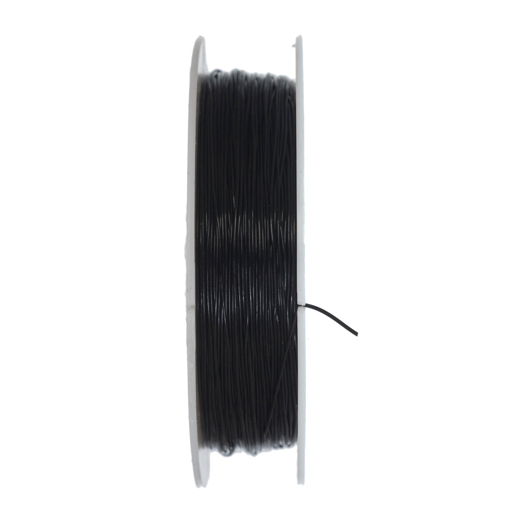 trimits jewellery jewelry thread string stretch cord 0.5mm black 25m fabric shack malmesbury TJ0193