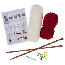 trimits knitting christmas stocking personalised kit knit yarn wool fabric shack malmesbury