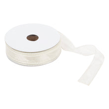 trimits premium wire edge ribbon organza trim 25mm silver fabric shack malmesbury TTO2525_SLV