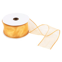 trimits premium wire edge ribbon organza trim 63mm bright gold fabric shack malmesbury TTO2563_bgld