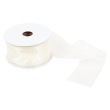 trimits premium wire edge ribbon organza trim 63mm silver fabric shack malmesbury TTO2563_SLV