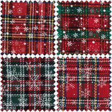 trimits printed christmas tartan polycotton fat quarter pack fabric shack malmesbury GTC149