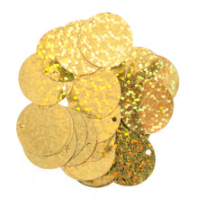 trimits sequins sequin round circle flat holographic 20mm 20mm gold fabric shack malmesbury 3522