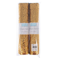 trimits slip sequin sequins sequinned fabric gold 2m x 28cm shack malmesbury TTX82 2