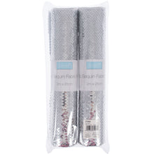 trimits slip sequin sequins sequinned fabric silver 2m x 28cm shack malmesbury TTX83 2