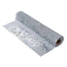 trimits slip sequin sequins sequinned fabric silver 2m x 28cm shack malmesbury TTX83 2