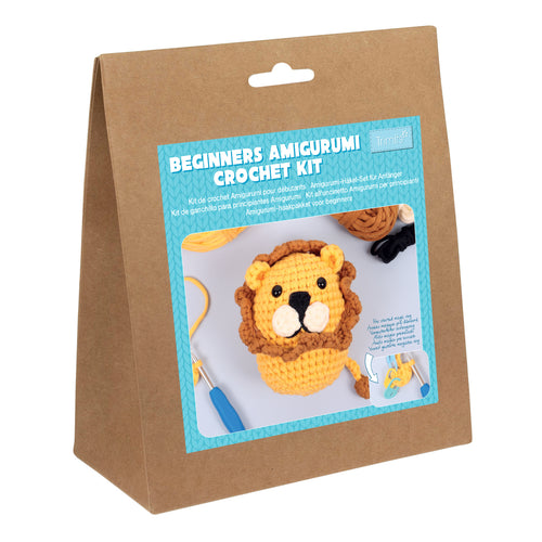 trimits beginners crochet kit amigurumi lion fabric shack malmesbury TCRK019