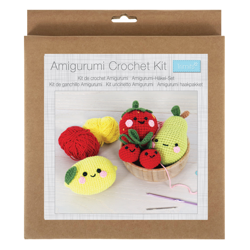 trimits crochet amigurumi crochet kit fruit bowl fabric shack malmesbury TCRK012
