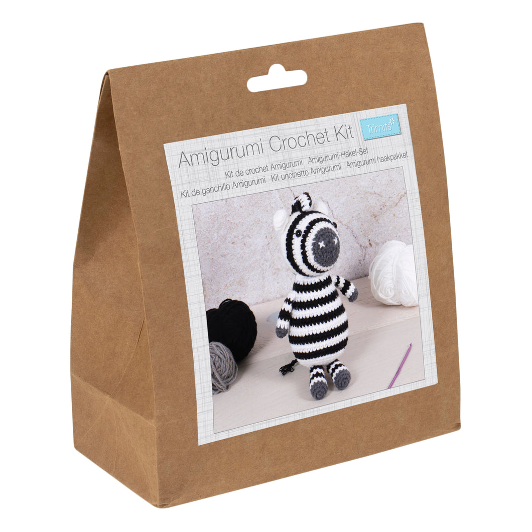 trimits crochet amigurumi crochet kit zebra fabric shack malmesbury TCRK010